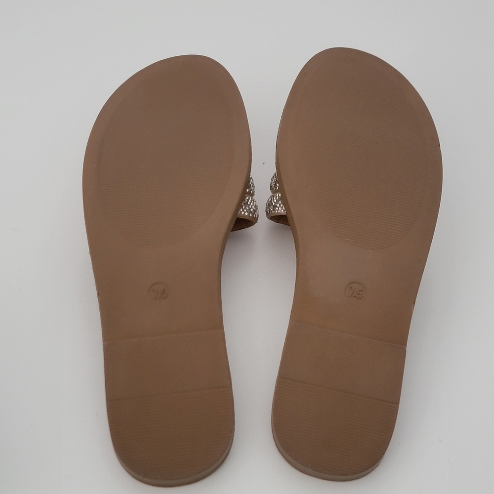 CL By Laundry Roni Rhinestone Slide Sandal Size 7.5 - Picture 6 of 8